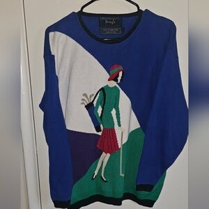 Vintage Pringle of Scotland Golf SweaterSize L | Made in Hong Kong | 100% Cotto